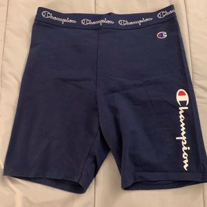 Champion blue biker shorts